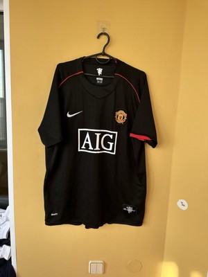 MANCHESTER UNITED ENGLAND 2007/2008 AWAY FOOTBALL SHIRT JERSEY CR