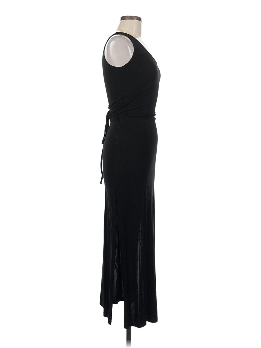 Mary McFadden Women Black Cocktail Dress M View 3