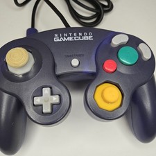 Nintendo GameCube Indigo OEM Wired Joystick Controller DOL-003 - Tested