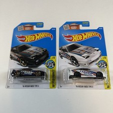 2016 Hot Wheels '96 Nissan 180SX Type X Lot of Black & White 176/250