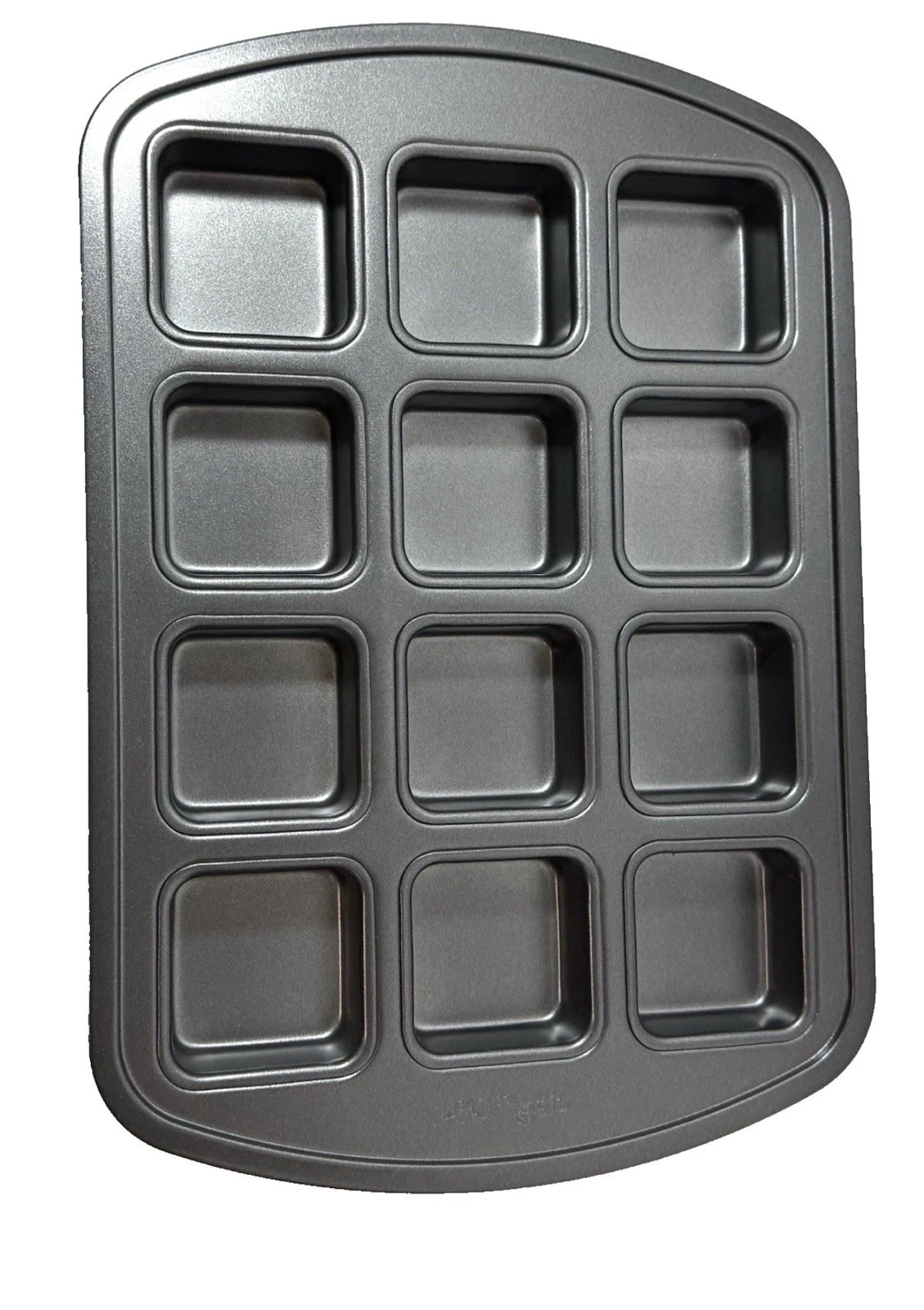 Pampered Chef 12 Corner Brownie Pan 11" x 16" Steel Non Stick Oven Bakeware