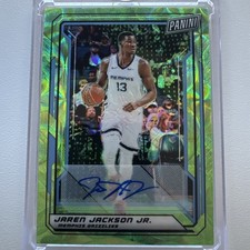 2019 The National Jaren Jackson Jr. Green Scope Autograph 1/10 Memphis 1/1