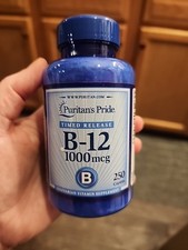 Puritan's Pride Vitamin B-12 1000 Mcg Timed Release Caplets, 250 Count