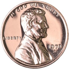 1970 S Lincoln Memorial Cent Large Date Gem Proof
