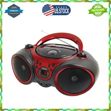 Jensen Portable Stereo CD Player with AM/FM Radio Red
