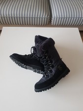 AIGLE warm gefütterte Winterstiefel☃️Wildleder☃️Wechselsohle☃️Gr. 39☃️Schwarz