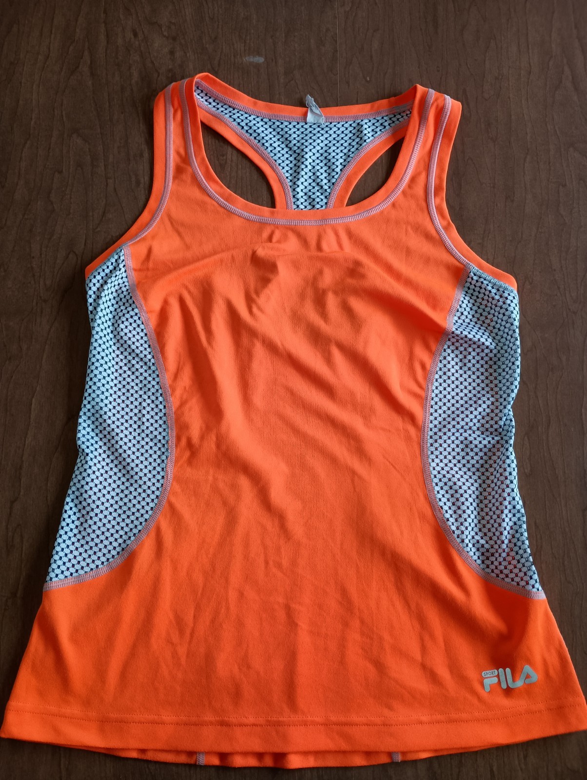 FILA Performance Women's Orange Sleeveless Running Jogging Active Tank Sz Small