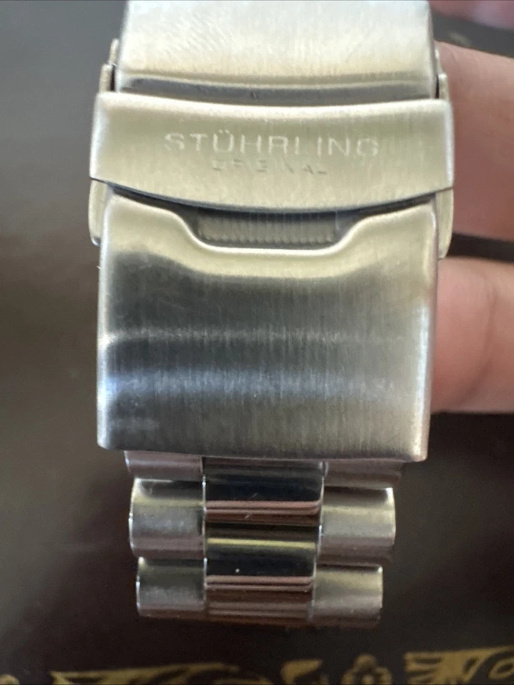 Stührling Statesman 4070 Stainless Steel Automatic Watch 42mm - Image 3 of 4