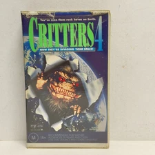 Critters 4 (1991) - Clamshell VHS Tape - Ex Rental