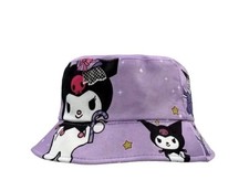 New Girls Sanrio Kuromi Bucket Hat