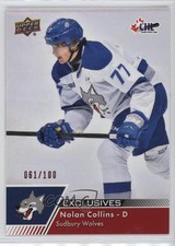 2022-23 Upper Deck CHL Exclusives 61/100 Nolan Collins #86 07pz