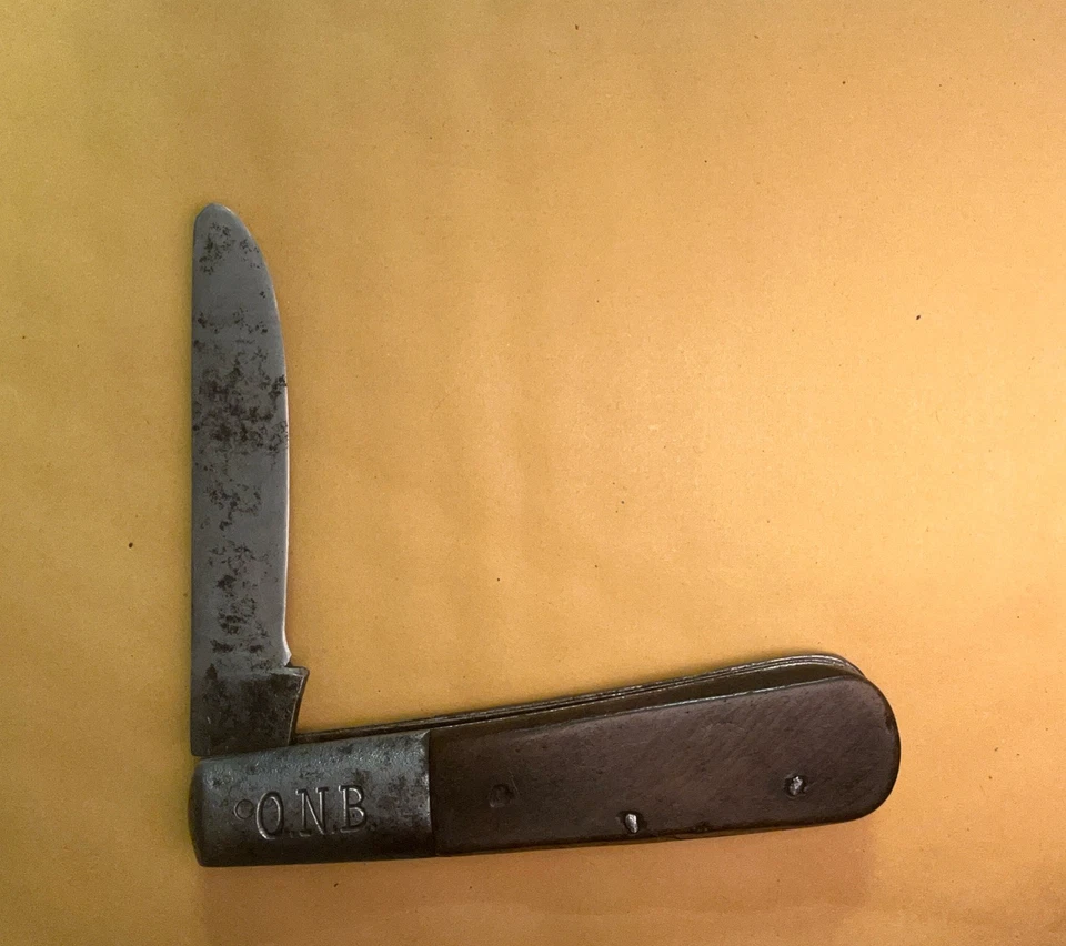 O.N.B Barlow Knife, C 1901-1913, Bone Saw Cut Sides, Germany, Vintage Rare Old!! - Image 2 of 4