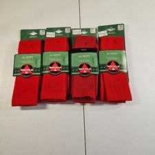 Wigwam All Sports Red Acrylic Blend Socks F1230 Made in USA Mens Small Lot of 4