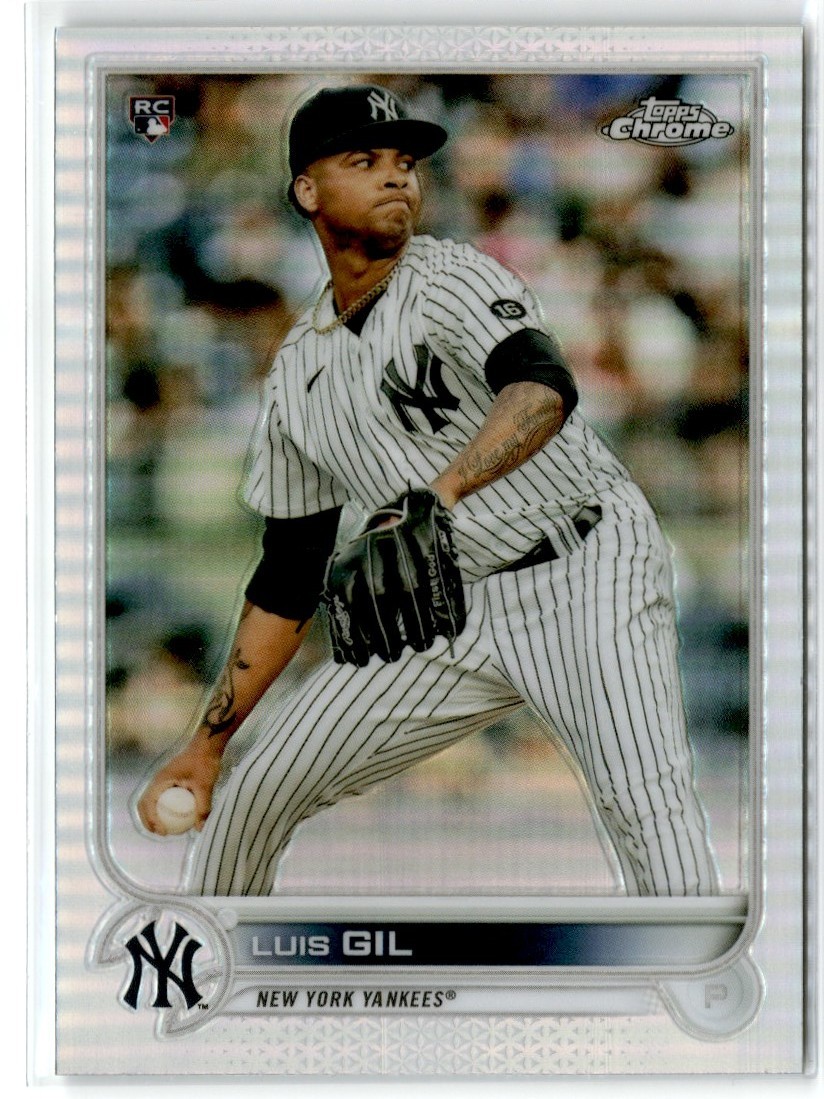 2022 Topps Chrome Rookie Refractor Luis Gil Rookie Yankees #202