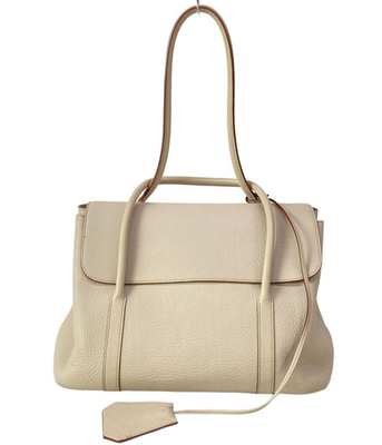 Hermes Initial Taurillon Clemence Parchment Shoulder Bag □H w