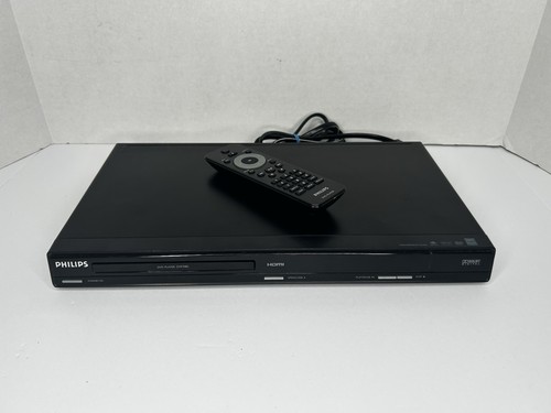 Philips DVD Player DVP3982 HDMI Black With Remote Tested And Works Great