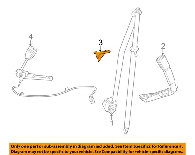 GM OEM 04-17 Caprice Restraint Systems Front Seat Belts-Seat Belt Guide 90379462