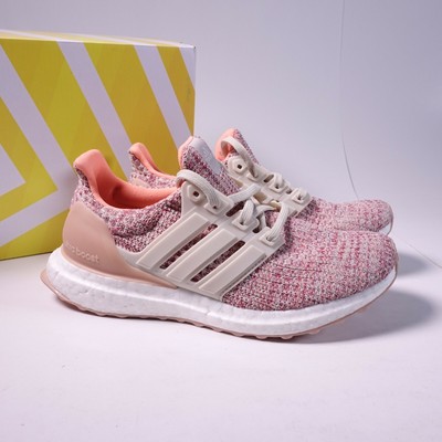 Size 4Y Youth / Women's 5.5 adidas Ultraboost Sneakers B43513 Pink White | eBay
