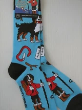 Pawty Animal Unisex Crew Socks Bernese Mountain Dog Printed Novelty 