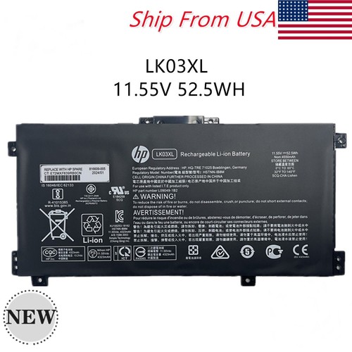 Battery LK03XL For HP ENVY X360 15-BP 15-CR 15-CN 17-CE L09911-141 52