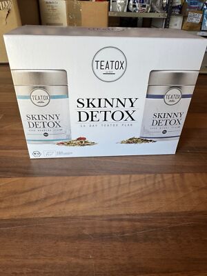 2x50g Skinny Detox Tea Morning Night Kräutertee alt Vintage Sammler MHD 11/2017