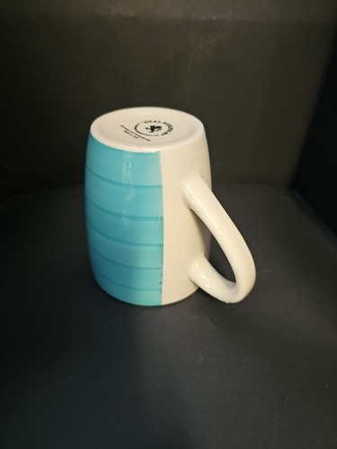 Royal Norfolk Coffee Cup Mug Teal Turquoise Set Four Greenbriar International - Picture 11 of 16