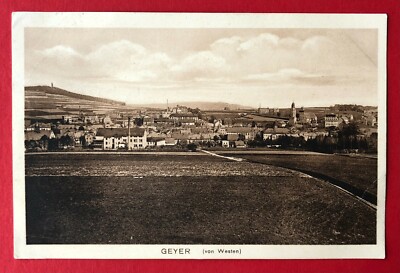 AK GEYER im Erzgebirge 1913 Panorama Ortsansicht   ( 104887