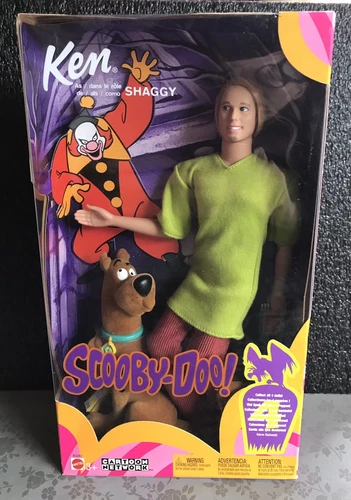 KEN AS SHAGGY, SCOOBY DOO BARBIE, B3283, ORIGINAL IN BOX, 2002, G00D!