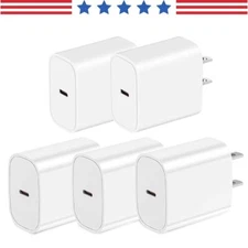 20W Fast Charger Block For iPhone 16 15 14 13 12 11 R Type C Wall Power Adapter