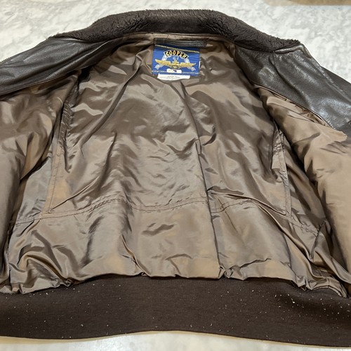 Vintage Navy Cooper Type G-1 Goatskin Leather Flight Bomber Jacket Leather Glove - Picture 10 of 23