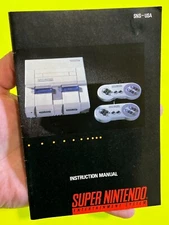 Super NES System Console SNS-USA SNES Nintendo Instruction Manual Only