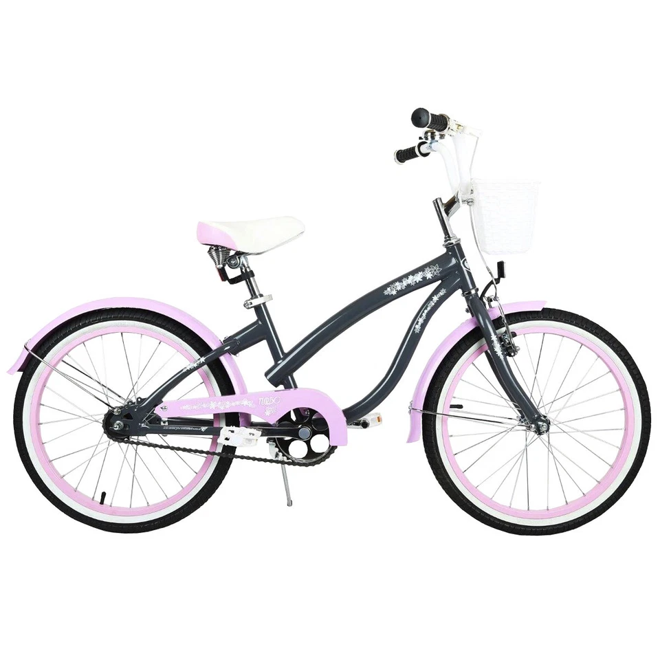 CRUISER 20" Kinderfahrrad Mädchenfahrrad Fahrrad für Mädchen Kinderrad GRAPHIT
