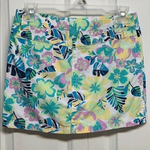 Circo Multi Color Floral Print Cotton Pocket Skort Child Size L - Picture 4 of 6
