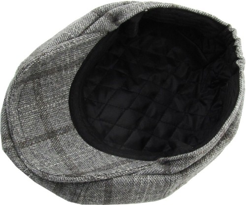 KB Ethos 8-Panel Newsboy Ascot Cap – Peaky Blinders Wool Blend Hat - Picture 6 of 6