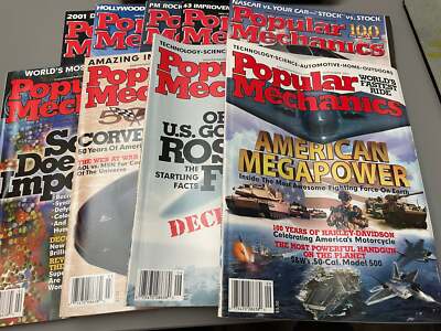 Popular Mechanics Magazine LOT of 9 2000-2003 Good-Very Good