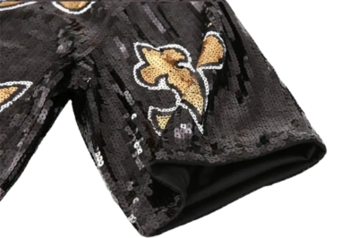 New Orleans Saints Women's Black and Gold Sequin Jersey Party Dress | eBay