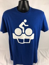 Clock Work Gears Men's T-Shirt SIZE Medium Blue