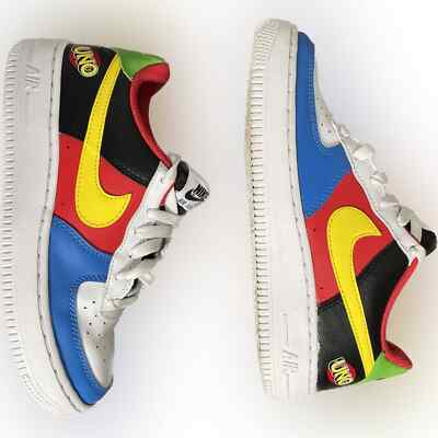 Nike Air Force 1 QS 07 UNO 50th Edition Mens 5 5Youth Black Red