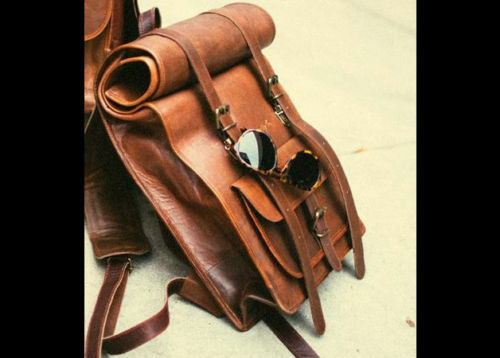 backpack leather unisex roll brand Rollie Forbes & Lewis handcrafted items is simple Leather Backpack 2.134