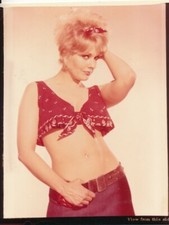 KIM NOVAK Beautiful 1950s 4x5 Color Contact Print Portrait Photo