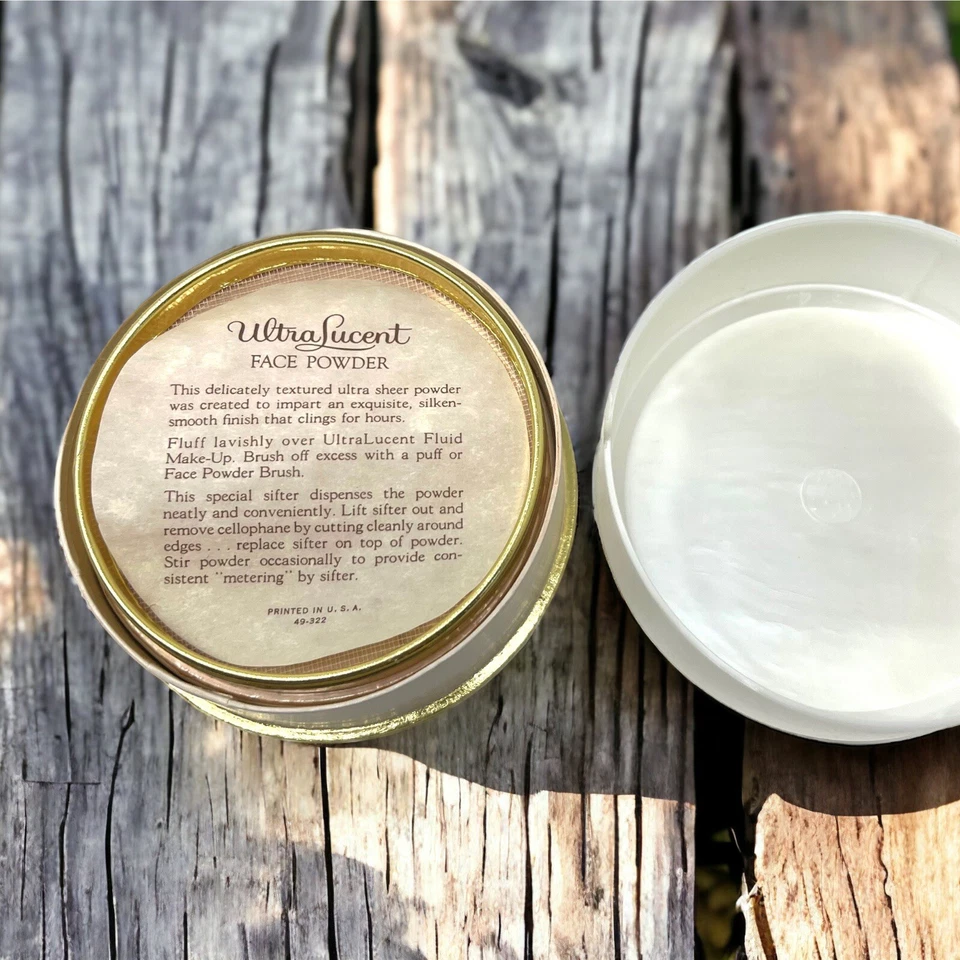 Max Factor Ultralucent Face Powder 2 Oz Vintage Medium Tone Loose Ultra Sheer - Image 4 of 4