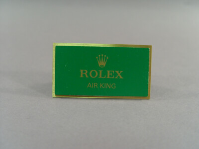 142902: Rolex Air King Original Vitrinen Display, Aufsteller, Schild