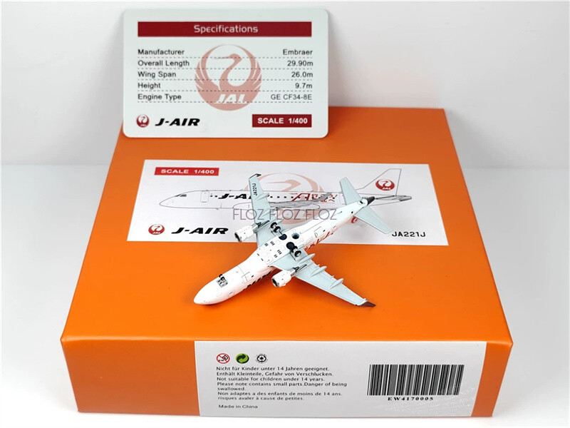JC WINGS J-Air for Embraer 170-100STD JA221J Tohoku Livery 1:400