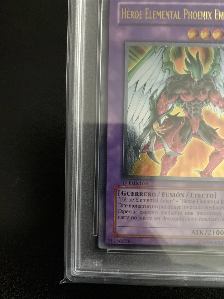 SPANISH E-HERO PHOENIX ENFORCER ULTIMATE PSA 6 YUGIOH 1ST EDITION EOJ-SP032 EX - Image 4 of 4