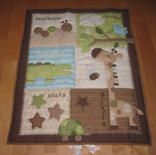 CIRCO BABY BLANKET QUILT GIRAFFE TURTLE BEE ALLIGATOR CATERPILLAR BIRDIE STARS