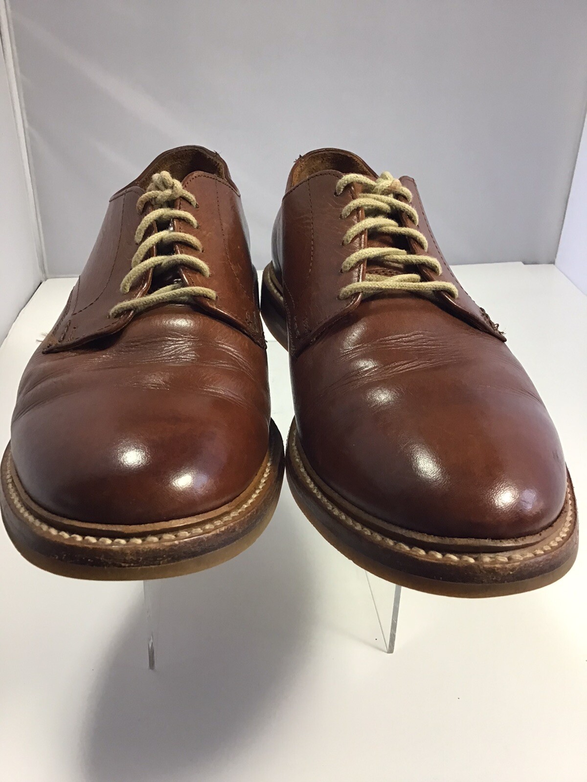 FRYE Men's Oxford Shoes Brown Leather Made in Mexico.… Gem