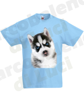 HUSKY PUPPY DOG T-SHIRT T-SHIRT for BABY GIRL PUPPY animals