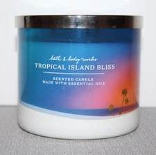 Bath & Body Works Tropical Island Bliss 3-Wick Candle  14.5 oz New!