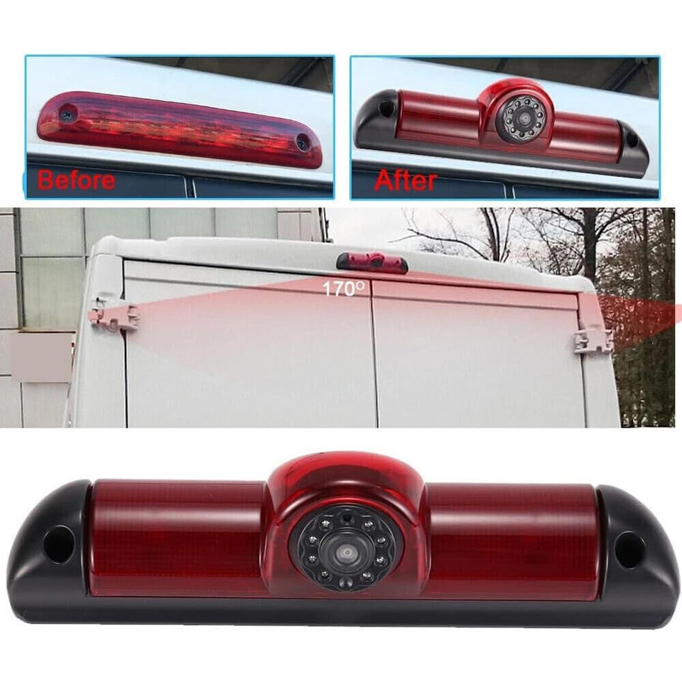 4.3" Backup Camera Mirror Monitor Brake Light for Fiat Ducato / Peugeot Boxer - Image 4 of 4