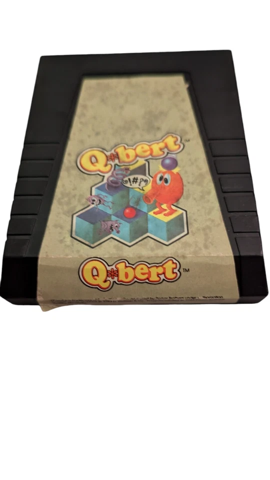 Q Bert ColecoVision cart 1981 Vintage Video Game Qbert - Image 4 of 4